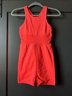FP Movement Free People Every Single Time Runsie M/L Neon Coral Activewear
